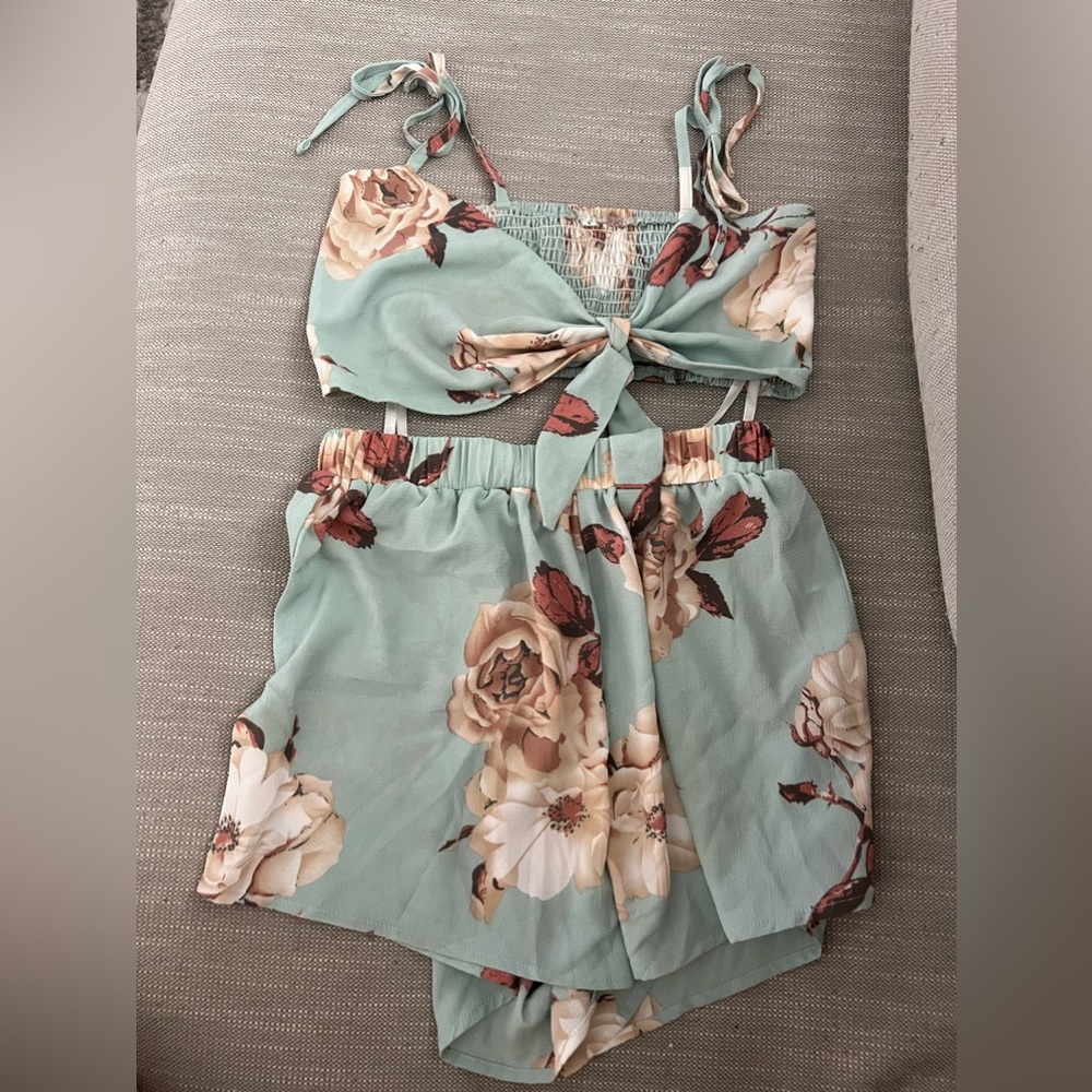 women’s 2 piece shorts set